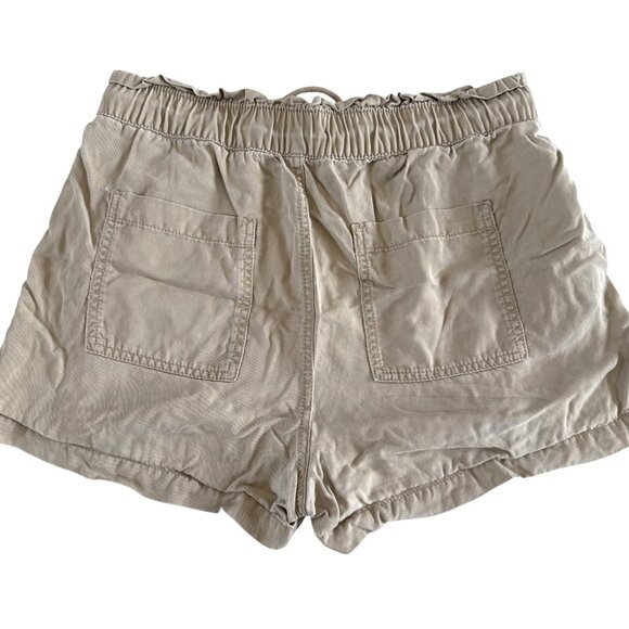 Loft Womens Beige Casual Drawstring Shorts Elastic Waist M - Picture 4 of 7